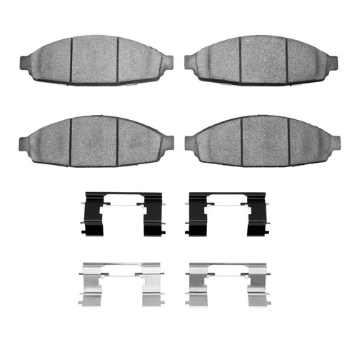 R1 03-11 Ford Crown Victoria Front Semi Met Pads & Hardware Kit