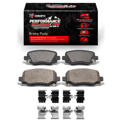 R1 14-23 Chrysler 200 Rear Performance Off-Road/Tow Brake Pads & Hardware Kit
