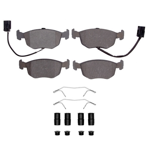 R1 99-00 Ford Contour Front Semi Met Pads & Hardware Kit