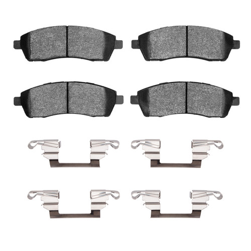 R1 99-05 Ford F-250 4WD (Super Duty) Rear Semi Met Pads & Hardware Kit