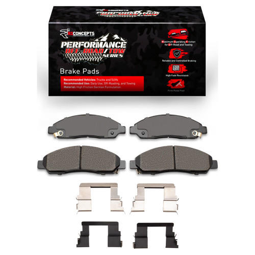 R1 04-08 Chevrolet Colorado Front Performance Off-Road/Tow Brake Pads & Hardware Kit