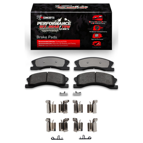 R1 99-04 Jeep Grand Cherokee Front Performance Off-Road/Tow Brake Pads & Hardware Kit
