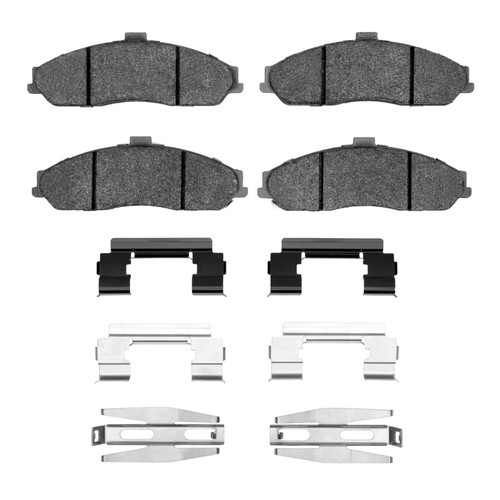 R1 97-13 Chevrolet Corvette Front Semi Met Pads & Hardware Kit