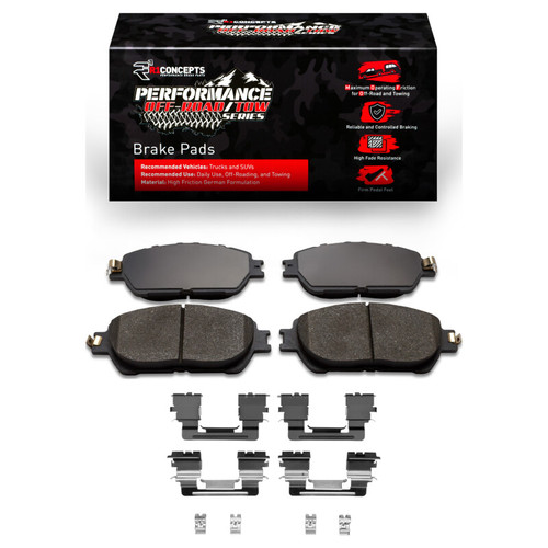 R1 05-15 Toyota Tacoma Front Performance Off-Road/Tow Brake Pads & Hardware Kit