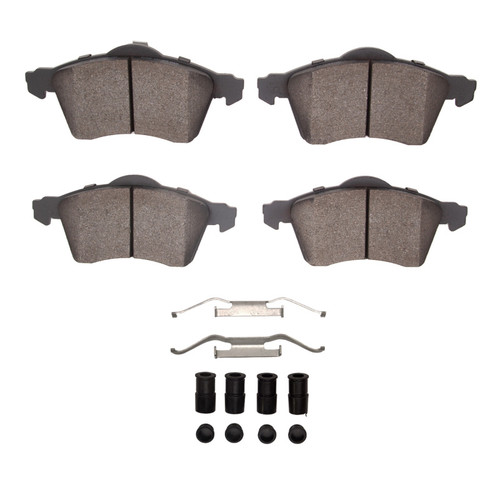 R1 96-96 Volkswagen EuroVan Front Semi Met Pads & Hardware Kit