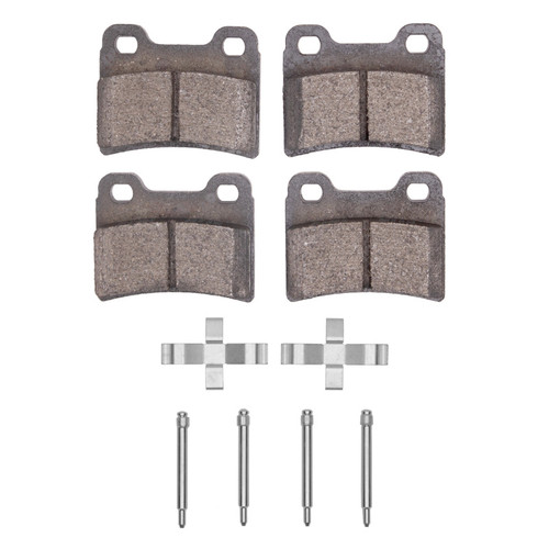 R1 95-97 Kia Sephia Rear Semi Met Pads & Hardware Kit