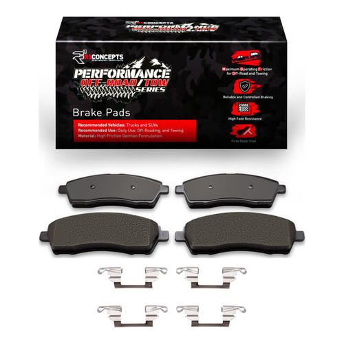 R1 99-05 Ford F-250 4WD (Super Duty) Rear Performance Off-Road/Tow Brake Pads & Hardware Kit