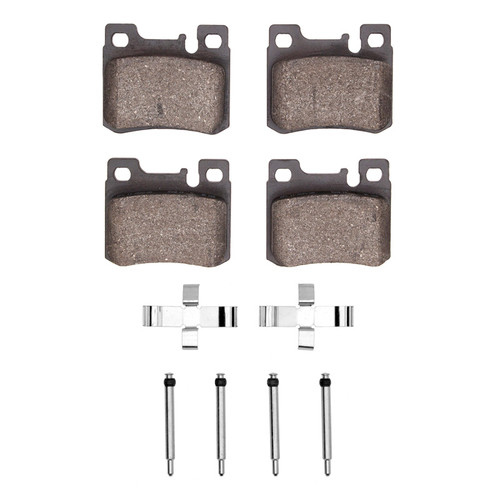R1 86-95 Mercedes-Benz 190E Rear Semi Met Pads & Hardware Kit