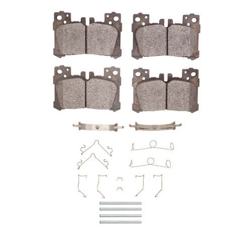 R1 18-24 Lexus LC500 Rear Semi Met Pads & Hardware Kit