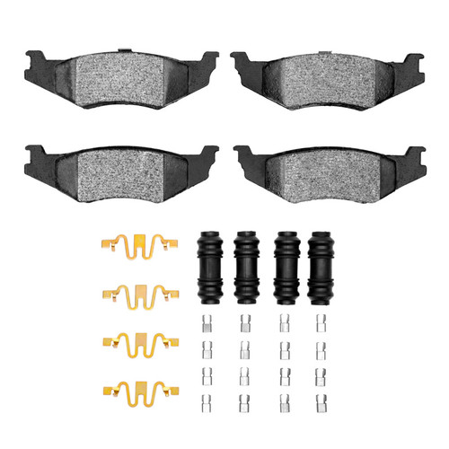 R1 89-10 Chrysler Daytona Rear Semi Met Pads & Hardware Kit