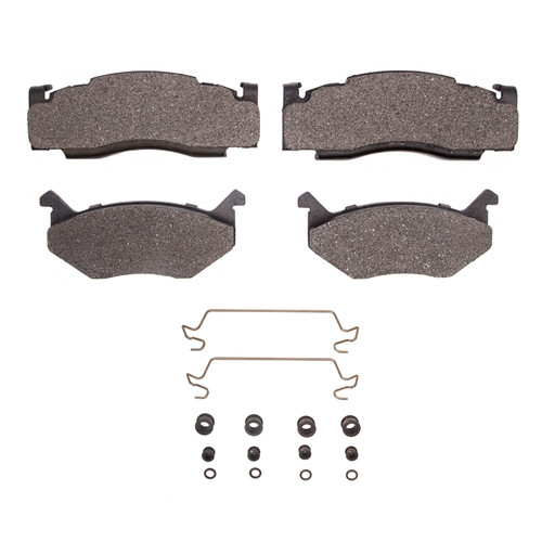 R1 75-75 Chrysler CORDOBA Front Semi Met Pads & Hardware Kit