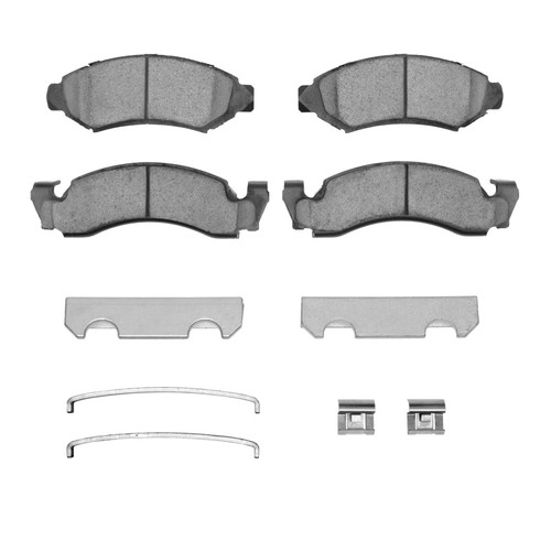 R1 73-85 Ford E-100 Econoline Front Semi Met Pads & Hardware Kit