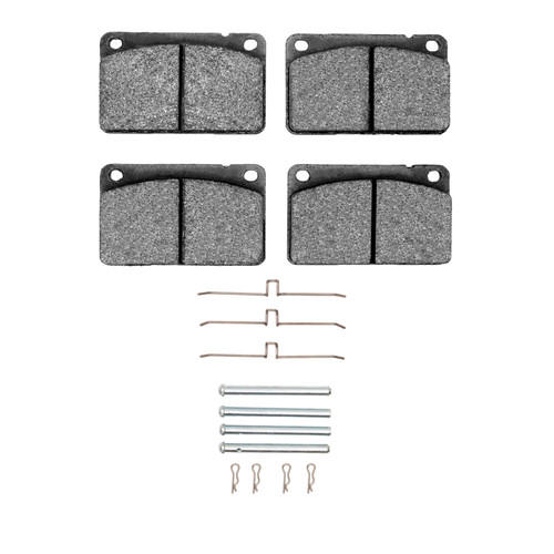 R1 67-87 Volvo GLE Front Semi Met Pads & Hardware Kit