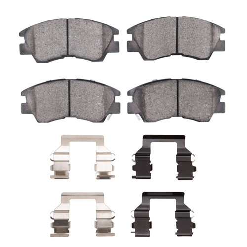 R1 86-08 Dodge Ram 50 Front Semi Met Pads & Hardware Kit