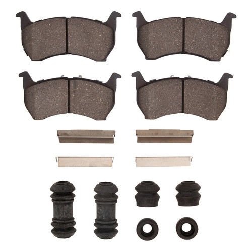 R1 83-87 Mazda 626 Front Semi Met Pads & Hardware Kit
