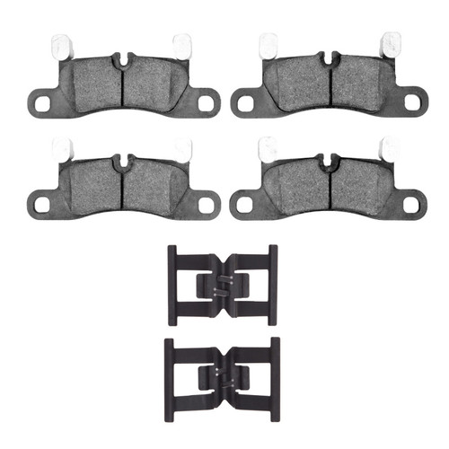 R1 11-18 Porsche Cayenne Rear Semi Met Pads & Hardware Kit