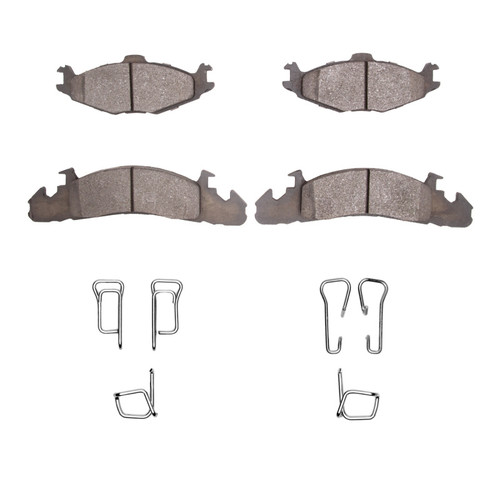 R1 84-90 Chrysler Town & Country Front Semi Met Pads & Hardware Kit