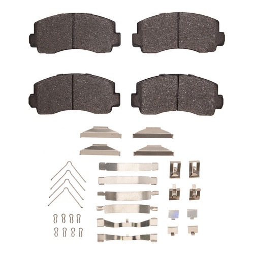 R1 76-83 Dodge Colt Front Semi Met Pads & Hardware Kit
