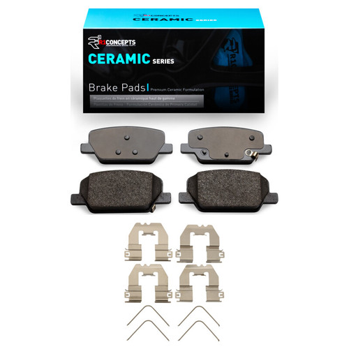 R1 -25 Hyundai Santa Fe Rear Ceramic Pads & Hardware Kit