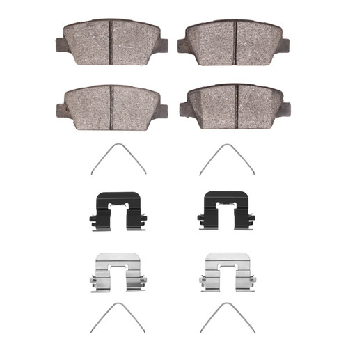 R1 17-19 Kia Cadenza Rear Ceramic Pads & Hardware Kit