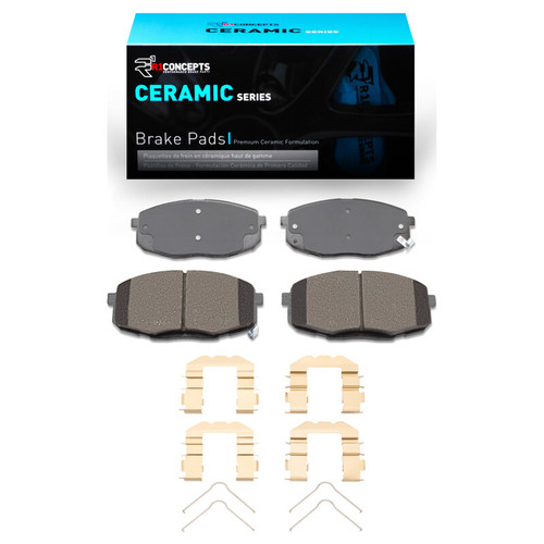 R1 09-13 Hyundai Elantra Front Ceramic Pads & Hardware Kit