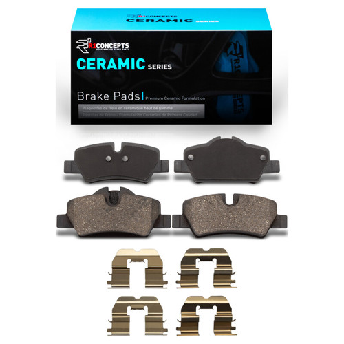 R1 14-24 Mini Cooper (Excl Clubman) Rear Ceramic Pads & Hardware Kit