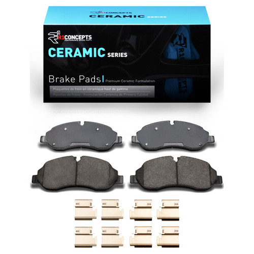 R1 15-25 Ford Transit-250 Front Ceramic Pads & Hardware Kit