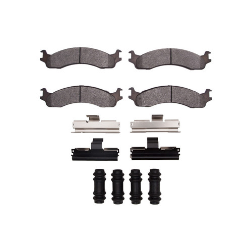 R1 98-03 Dodge B200 / B200 Van / B250 Front Ceramic Pads & Hardware Kit