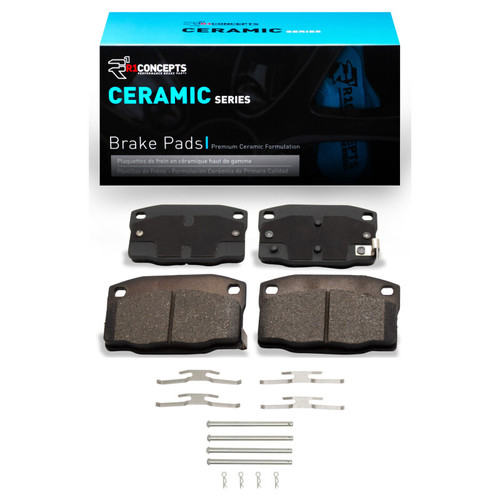 R1 88-93 Pontiac LeMans Front Ceramic Pads & Hardware Kit