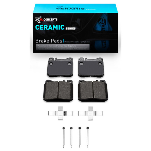 R1 79-85 Mercedes-Benz 280E Front Ceramic Pads & Hardware Kit