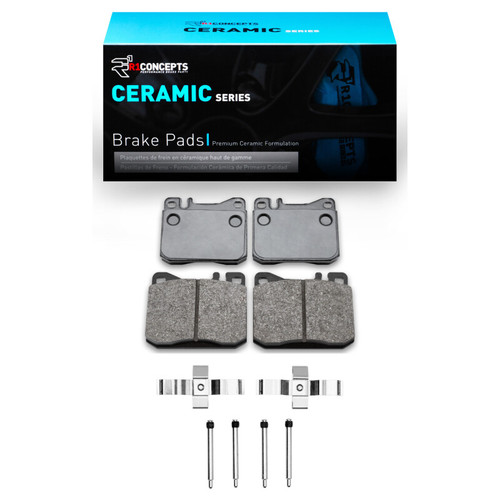 R1 73-79 Mercedes-Benz 280CE Front Ceramic Pads & Hardware Kit