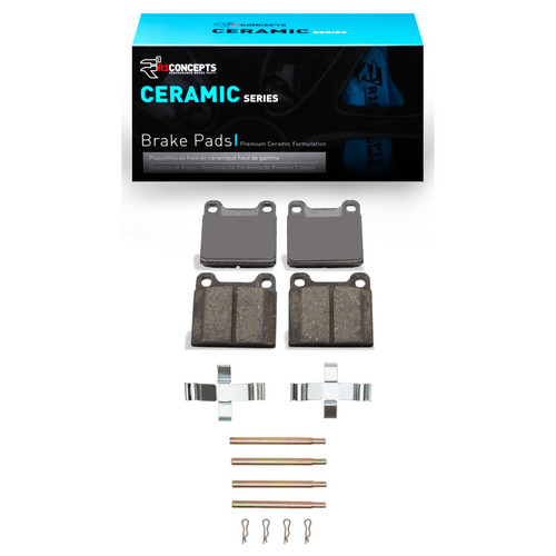 R1 67-91 Mercedes-Benz 220 Rear Ceramic Pads & Hardware Kit