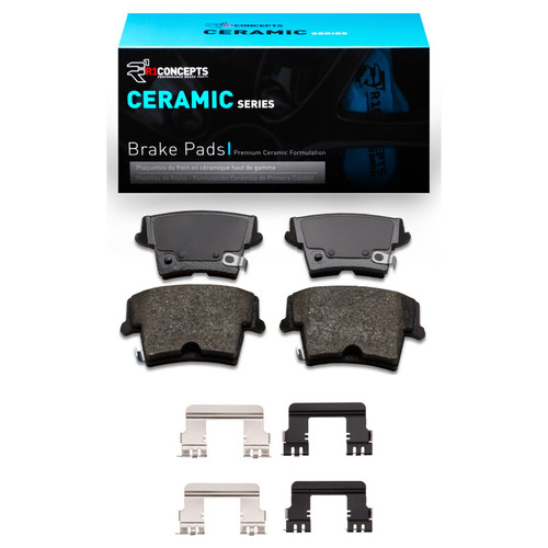 R1 06-14 Dodge Charger Rear Ceramic Pads & Hardware Kit