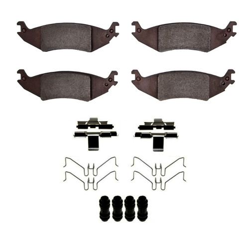 R1 04-06 Ford E-150 Club Wagon Rear Ceramic Pads & Hardware Kit