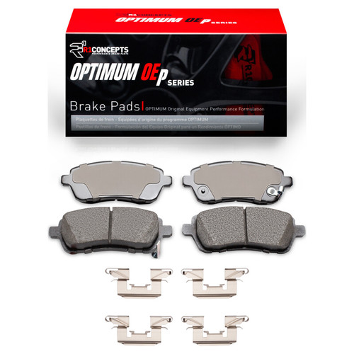 R1 11-19 Ford Fiesta (USA/Canada) Front Optimum OE Brake Pads & Hardware Kit