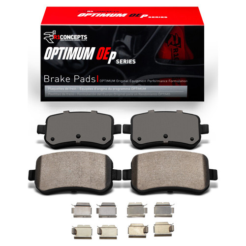 R1 08-12 Chrysler Town & Country Rear Optimum OE Brake Pads & Hardware Kit