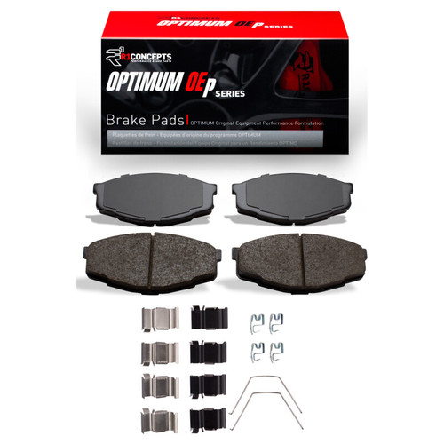 R1 81-95 Toyota Cressida Front Optimum OE Brake Pads & Hardware Kit