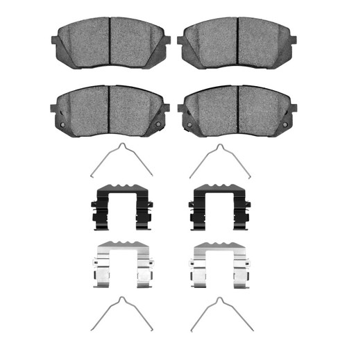 R1 16-20 Hyundai Sonata Front Ceramic Brake Pads & Hardware Kit