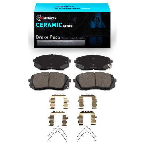 R1 16-20 Hyundai Sonata Front Ceramic Brake Pads & Hardware Kit
