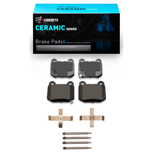R1 03-06 Mitsubishi Lancer Rear Ceramic Pads & Hardware Kit