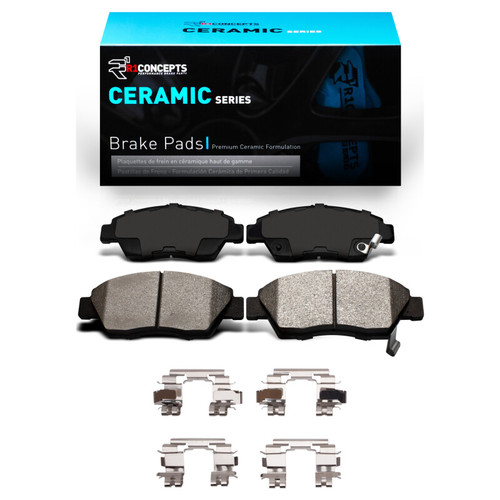 R1 93-97 Honda Civic Coupe Front Ceramic Pads & Hardware Kit