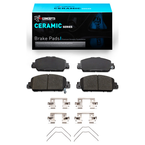 R1 13-25 Honda Accord Coupe Front Ceramic Brake Pads & Hardware Kit
