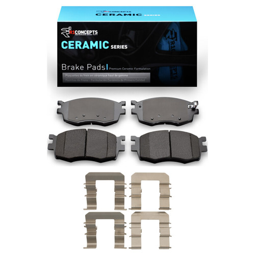 R1 06-12 Dodge Attitude (Mexico) Front Ceramic Brake Pads & Hardware Kit