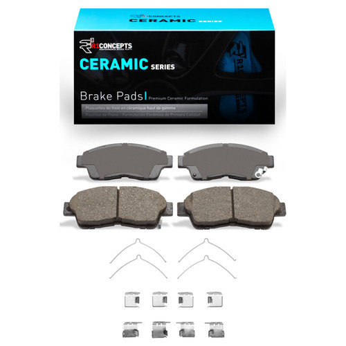 R1 97-01 Toyota Camry Front Ceramic Brake Pads & Hardware Kit