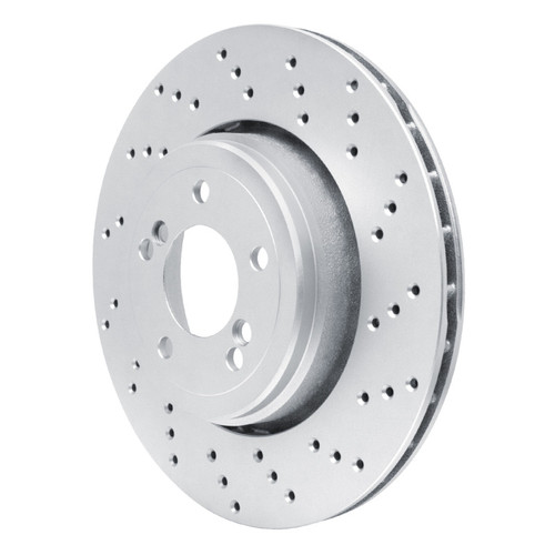 R1 2008-2013 BMW 1 Series M Right Rear GeoSPEC Coated Rotor - Drilled