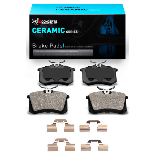 R1 99-15 Audi TT Rear Ceramic Brake Pads & Hardware Kit