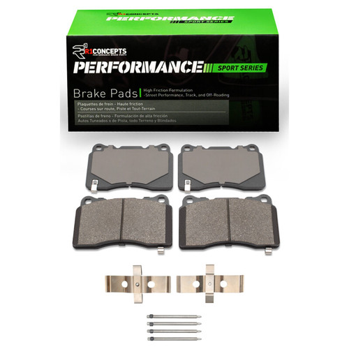 R1 14-17 Dodge Viper Front/Rear Performance Sport Pads & Hardware Kit