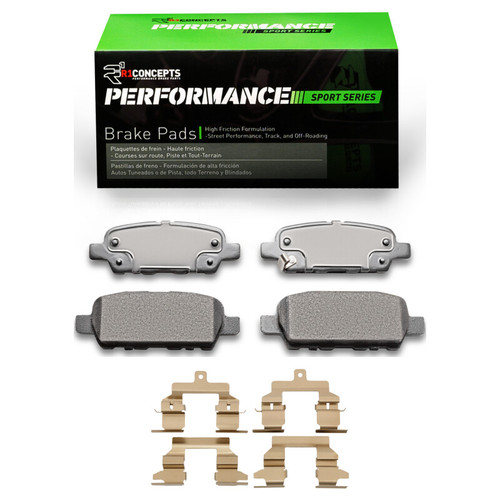 R1 08-13 Nissan Rogue Rear Performance Sport Pads & Hardware Kit