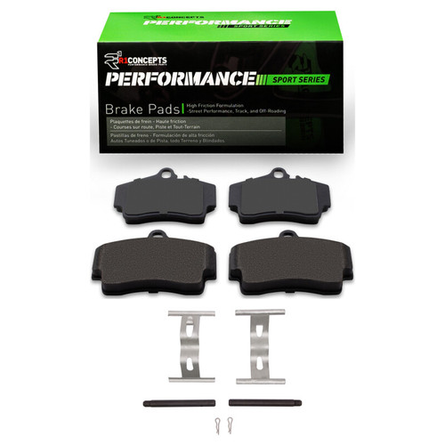 R1 97-12 Porsche 911 Rear Performance Sport Pads & Hardware Kit