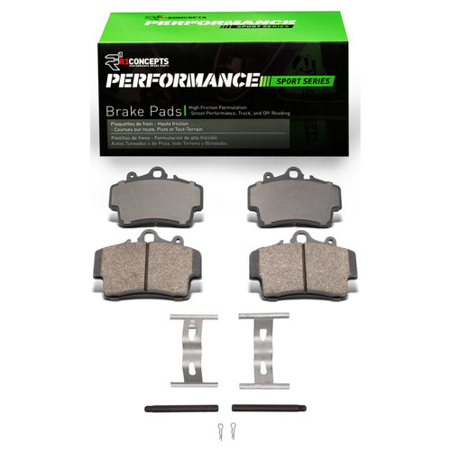R1 97-08 Porsche Boxster Front Performance Sport Pads & Hardware Kit